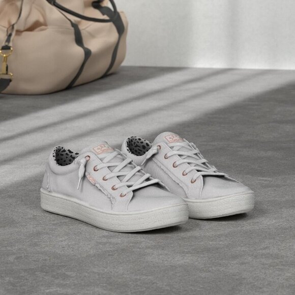 Women's Canvas Slip-On Sneakers Vegan Comfortable Memory Foam Size 6.5 - Picture 2 of 9